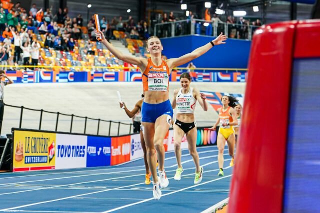 Femke Bol inspireert Nederland naar historische titel in de gemengde 4x400m estafette op Apeldoorn 2025